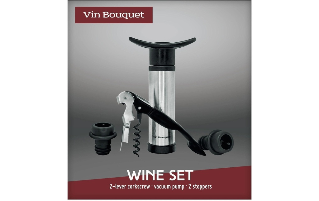 Vin Bouquet Set à vin Essential Noir/Argenté
