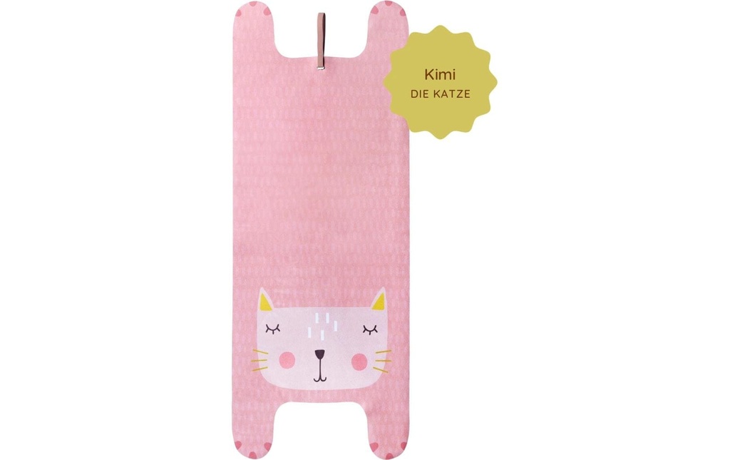 Yogitier Kimmi le chat Caoutchouc naturel, microfibre, rose, 155 x 60 cm