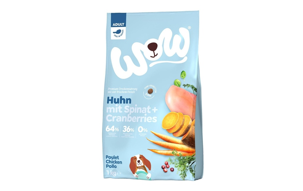 WOW Alimentation sèche Minis Adult au poulet, 1 kg
