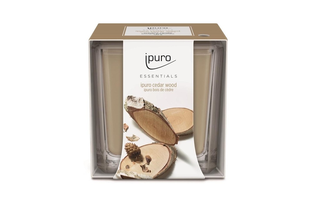 ipuro Bougie parfumée Cedar Wood 125 g