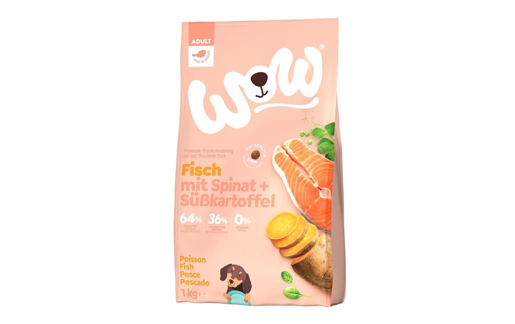WOW Alimentation sèche Minis Adult poisson, 1 kg