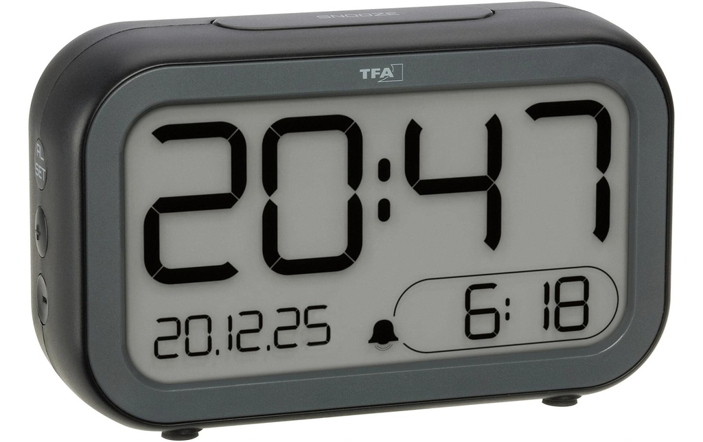 TFA Dostmann 60.2048.01 Quartz Plastique noir Noir anthracite