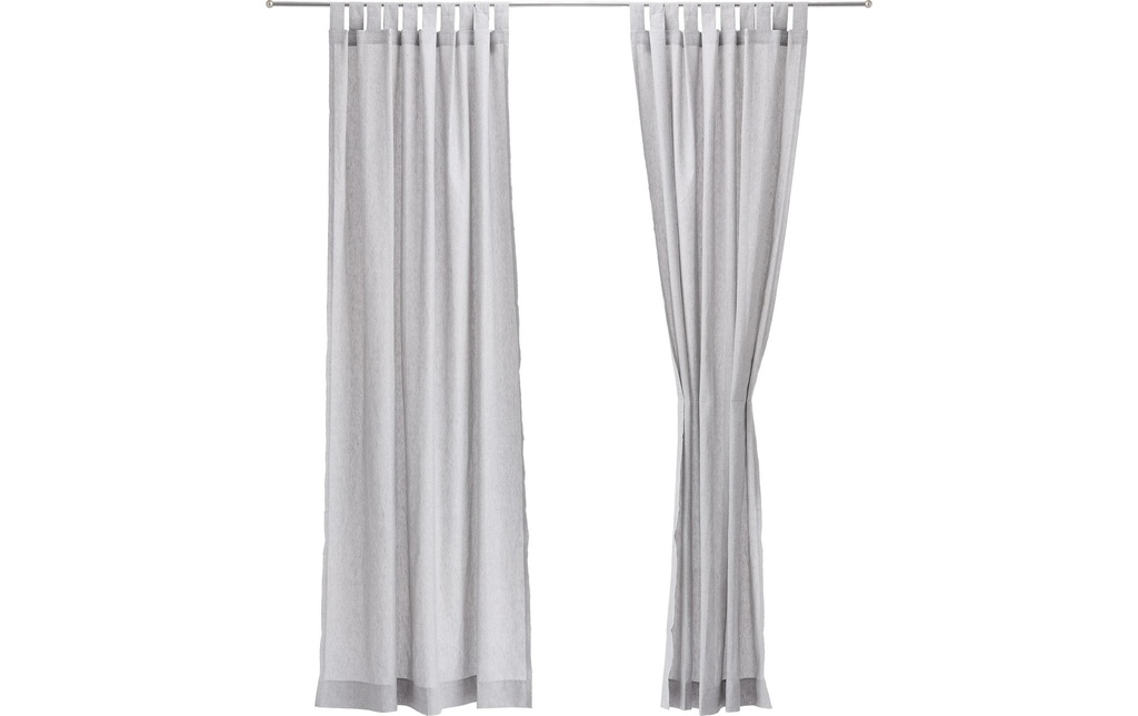 Urbanara Rideau Tolosa, Gris clair 135 x 245 cm