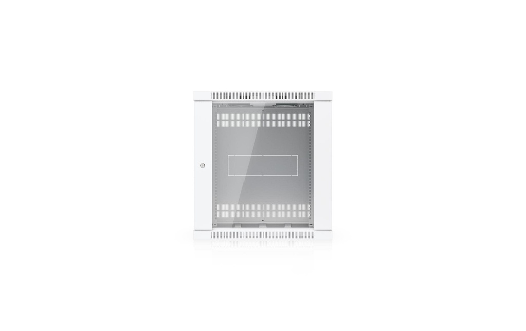 Ubiquiti Coffre de mur Rack 12U 19 / 12HE / Blanc,  Porte vitrée