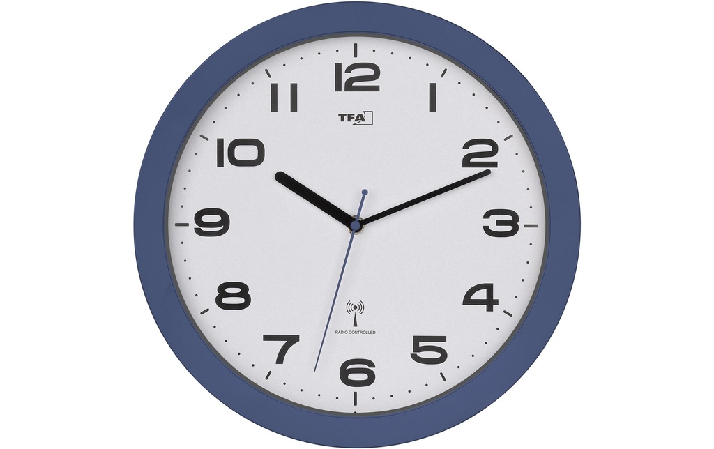TFA Dostmann Horloge murale Bleu