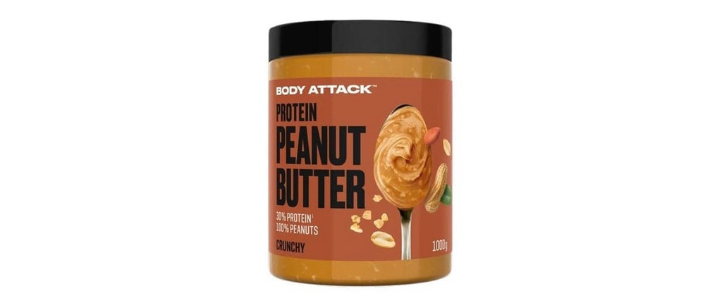 Body Attack Beurre de cacahuètes Beurre de cacahuètes/Crunch, 1 x 1000 g