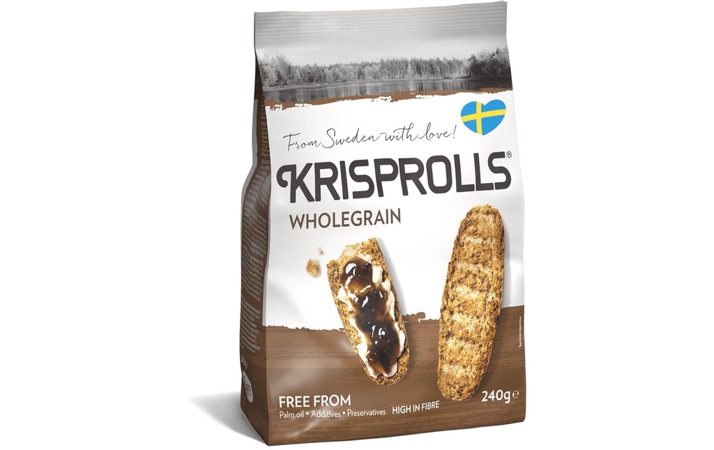 Pågen Krisprolls Céréales complètes sans sucre ajouté 240 g