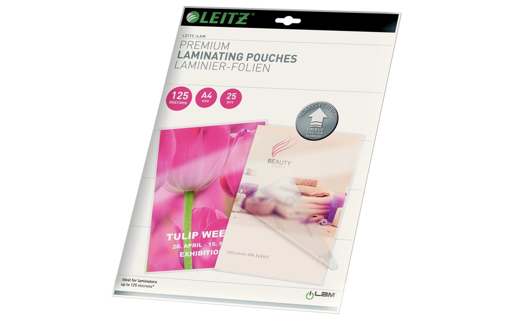 [123748200] LEITZ Poches laminer A4 125 Micron (25 pces)