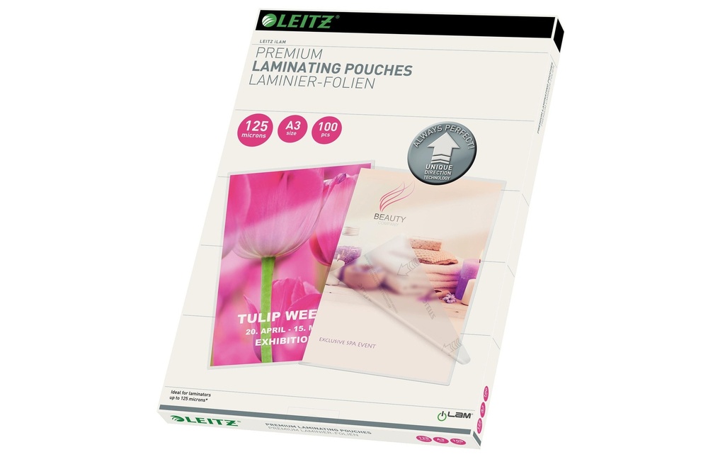 LEITZ Poches laminer A3 125 Micron (100 pces)