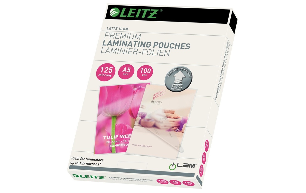LEITZ Poches laminer A5 125 Micron (100 pces)