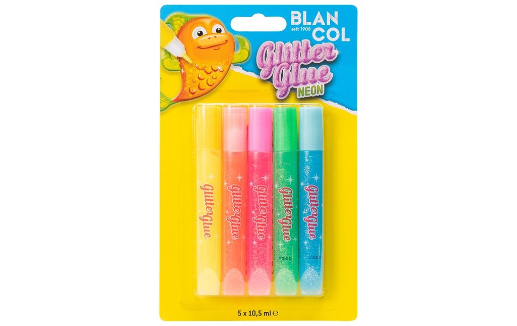 BLANCOL Glitter Glue Pen Neon (6 pces)