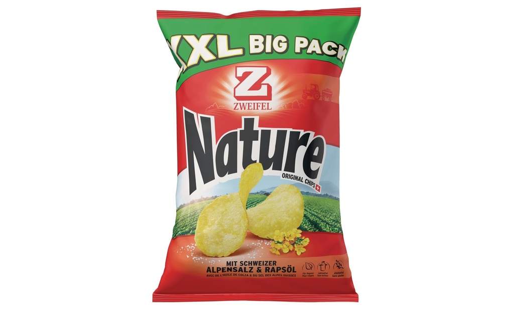 ZWEIFEL Zweifel Chips Nature 380g (380 pces)