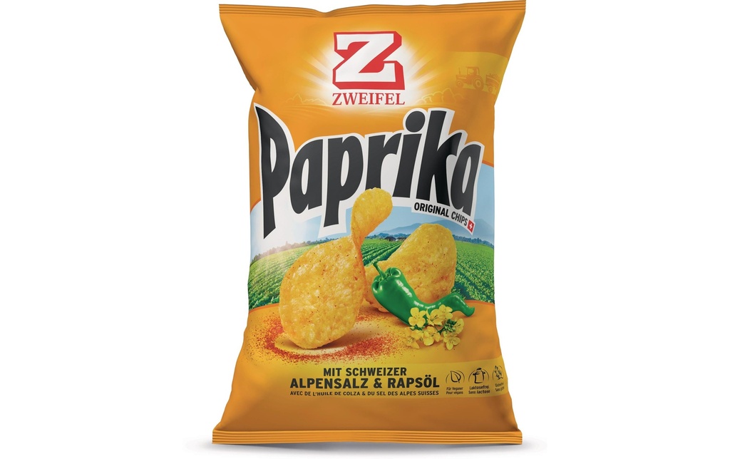 ZWEIFEL Zweifel Chips Paprika 175g (175 pces)