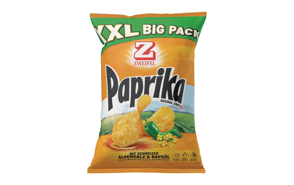 ZWEIFEL Zweifel Chips Paprika 380g (380 pces)