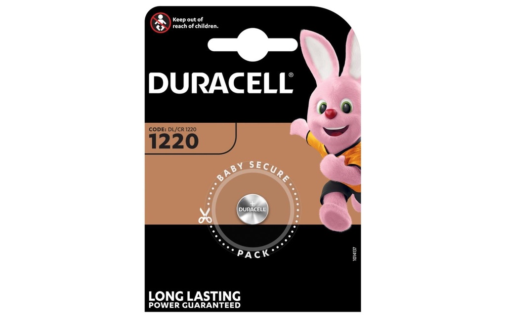 DURACELL Piles bouton CR1220