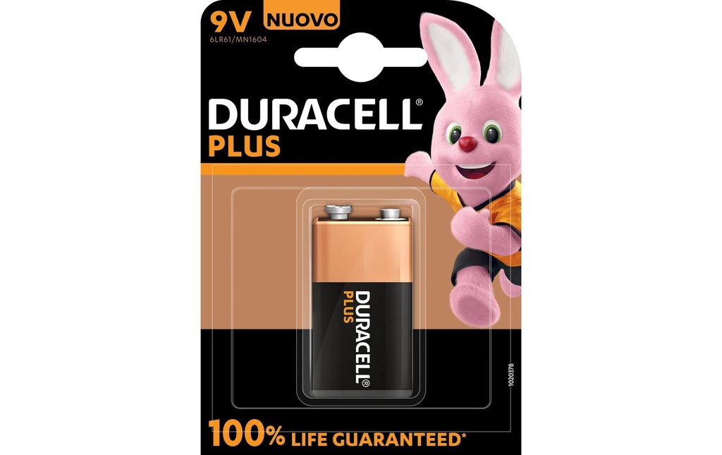 DURACELL Pile Plus 6LR61/MN1604 9V