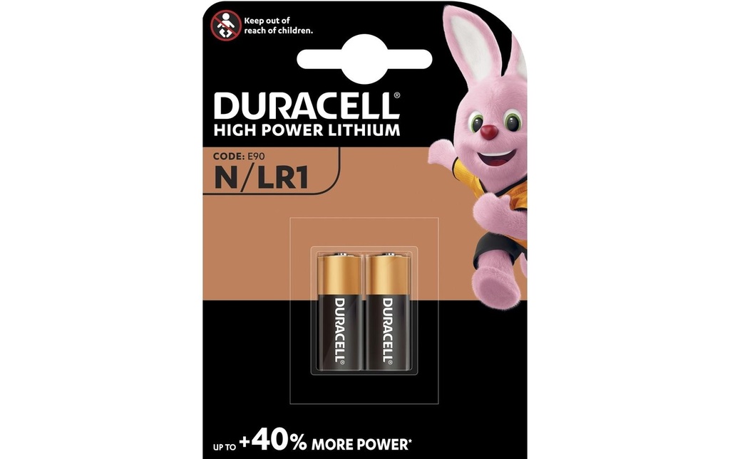 DURACELL Pile Security LR1 N (2 pces)