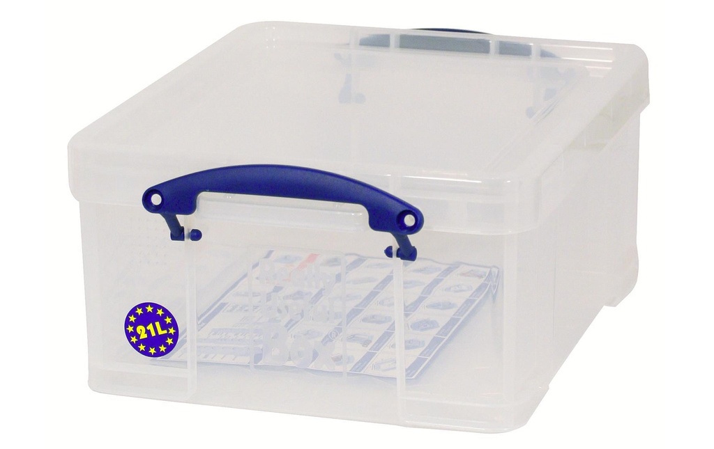 REALLY USEFUL BOX Box rangement 21l transparent