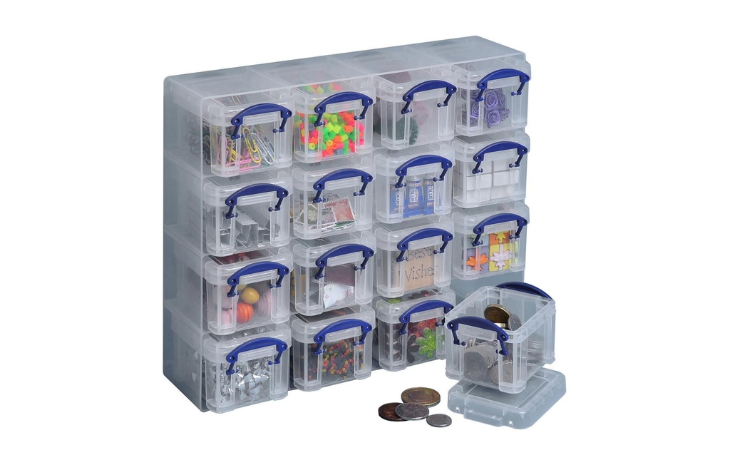 REALLY USEFUL BOX Organizer 16x0.14l transparent (16 pces)