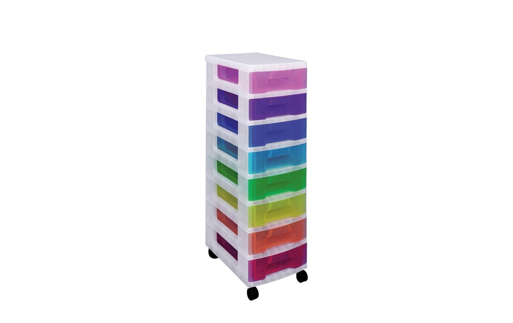 REALLY USEFUL BOX Casier tiroirs 8x7l coul.av.rl