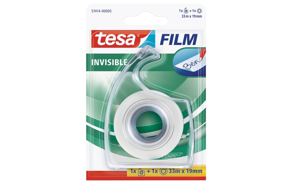 TESA Déroul.à main transp.33mx19mm