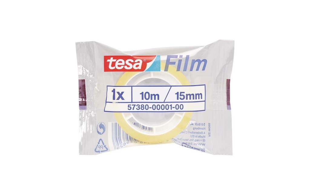 [151018115] TESA Ruban adhésive stand. 15mmx10m (10 pces)