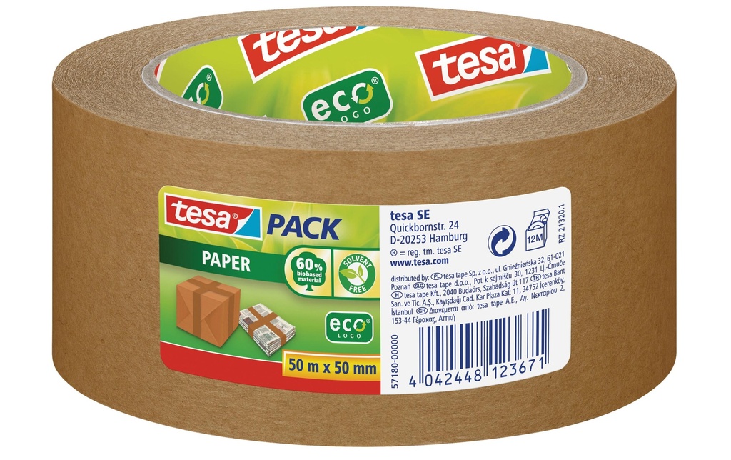 TESA tesapack ruban papier 50mm (50 pces)