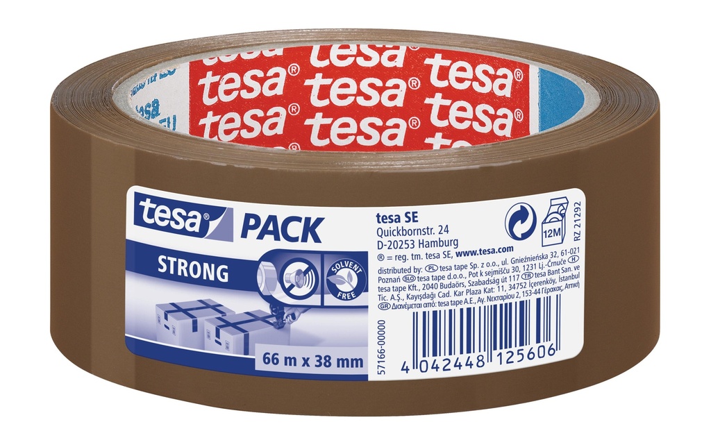 TESA tesapack PP 38mm solide brun (66 pces)