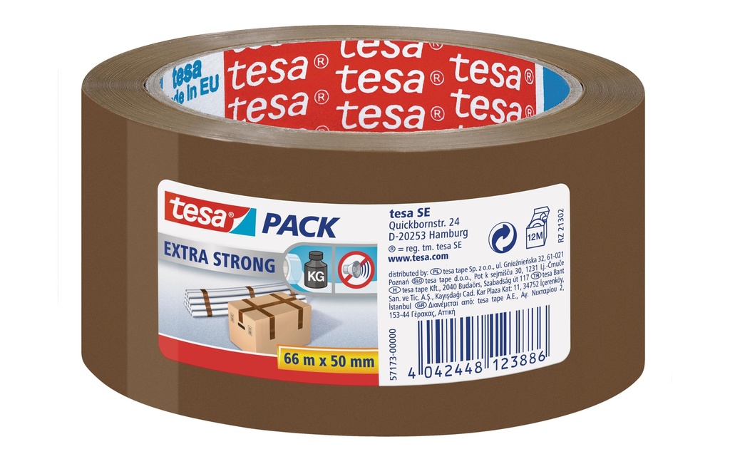 TESA tesapack PVC extrasolide brun (66 pces)