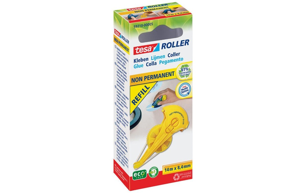 TESA Recharge roller non perm.8.4mm (14 pces)