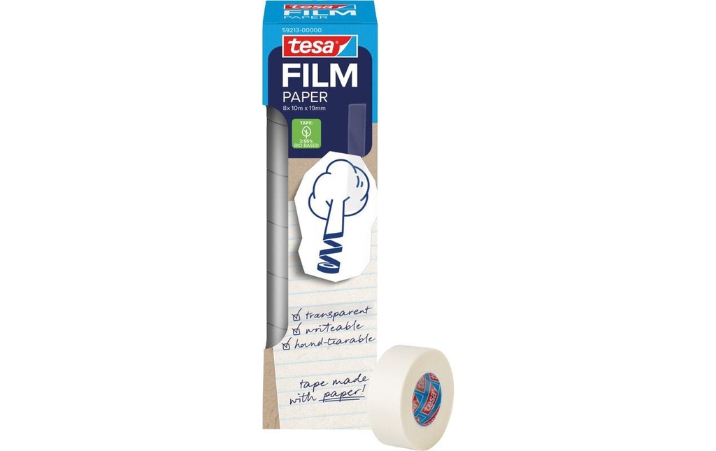 TESA tesafilm paper tower 10mx19mm (8 pces)