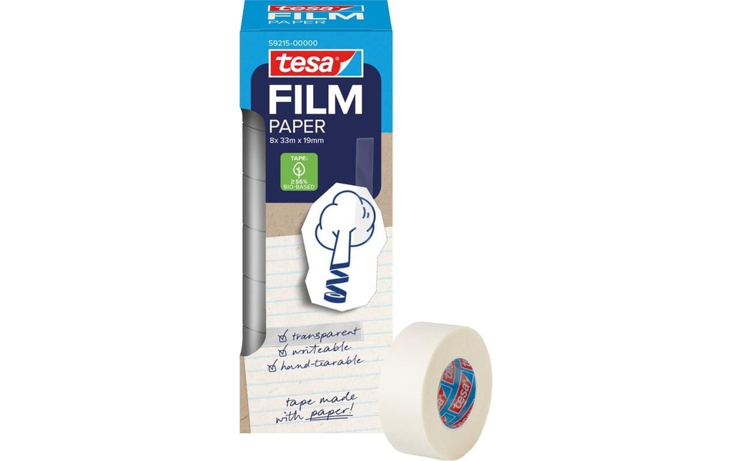 TESA tesafilm paper tower 33mx19mm (8 pces)