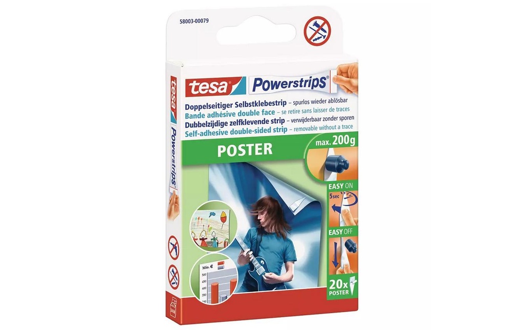 TESA Powerstrips Poster (20 pces)
