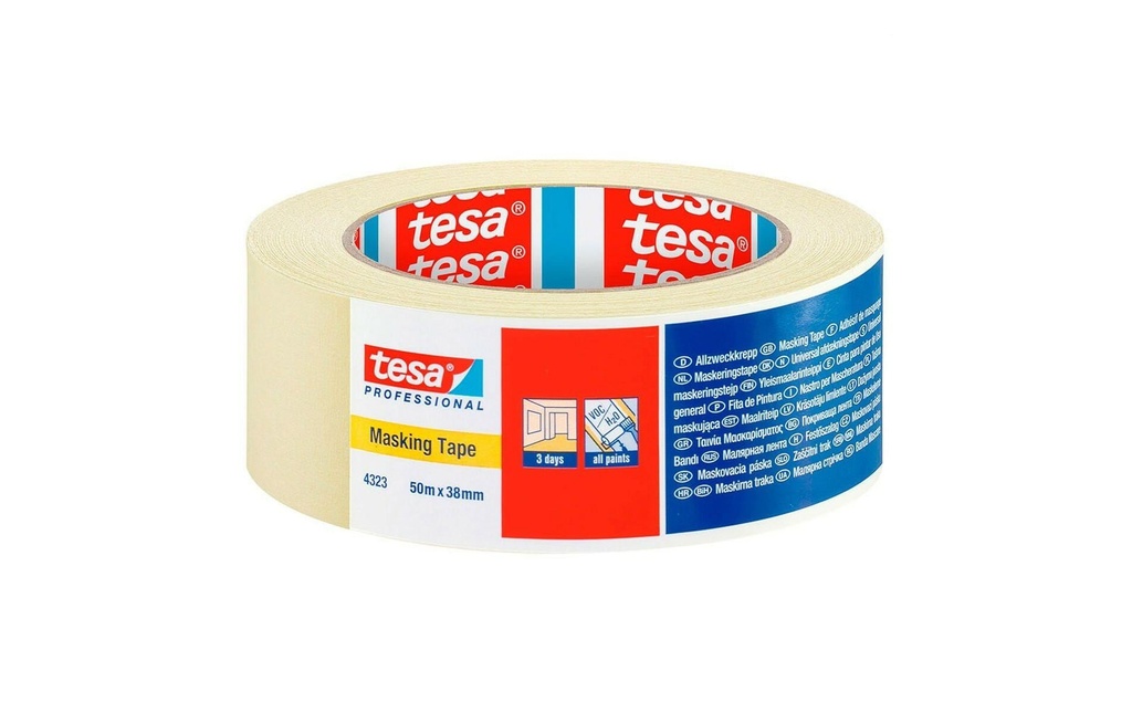 [151432338] TESA Ruban à masquer 4323 38mmx50m (50 pces)
