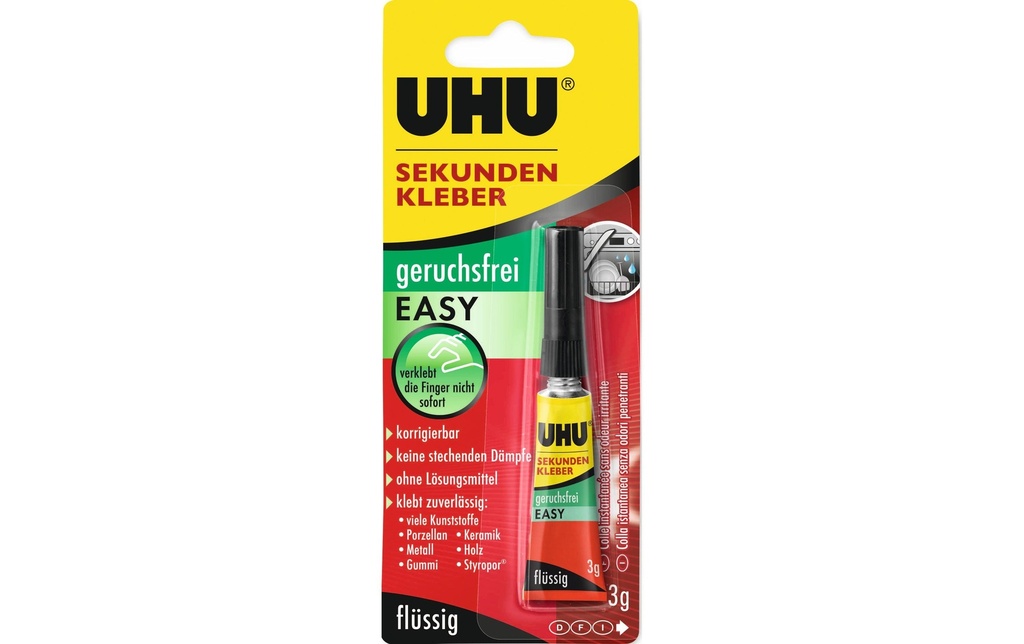 UHU Colle rapide Super glue (3 pces)