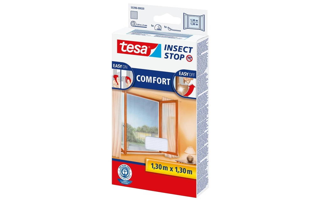 TESA Moustiqu.COMFORT 130x130 blanc