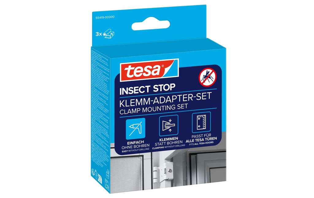TESA Adap.p.cadre alu pour porte