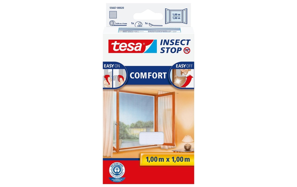 [151556670] TESA Moustiqu.COMFORT 100x100 blanc