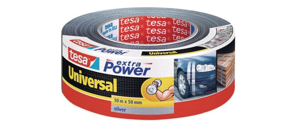 TESA Rub.tissuExtraPow. 50mm argent (50 pces)