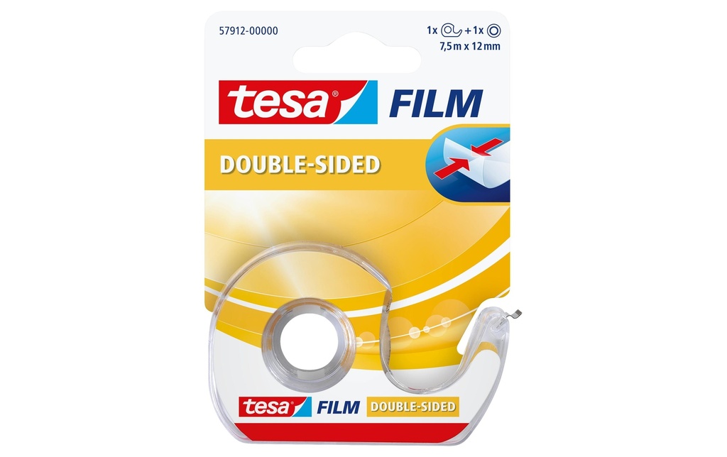 TESA Ban.adh.doubl.+dérou.7.5mx12mm