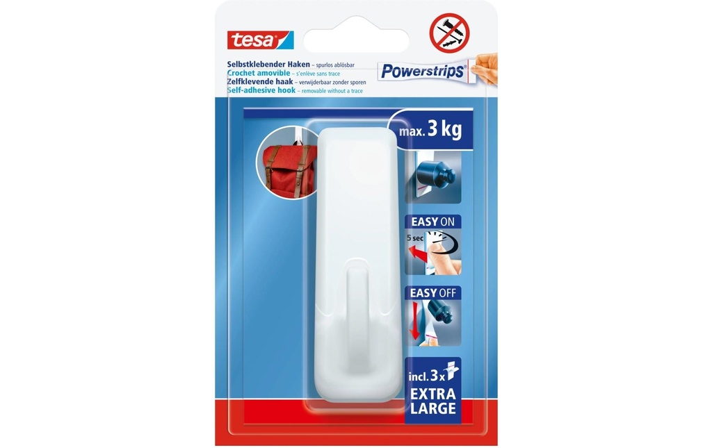 TESA Powerstrips crochet XL Rectang