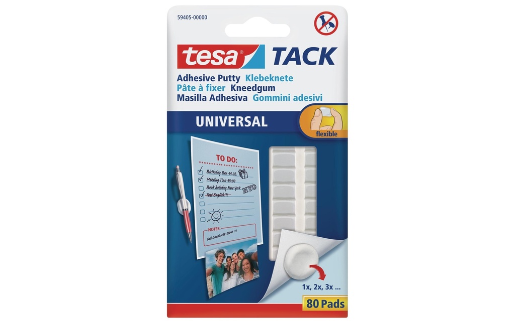 TESA tesa Tack pâte à fixer Univers (80 pces)