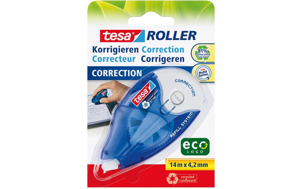 TESA Roller de correction Eco 4.2mm (14 pces)