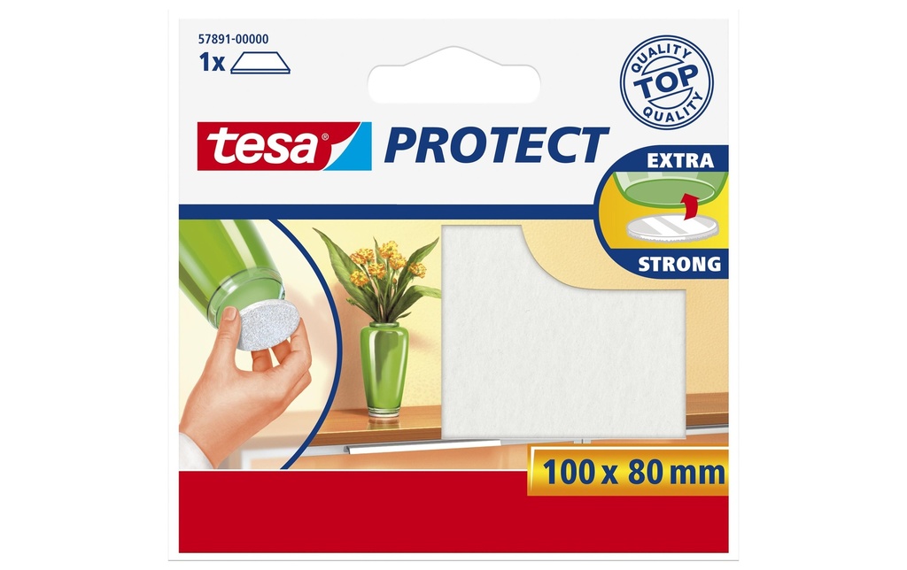 TESA Feutre protect.blanc 100x80mm