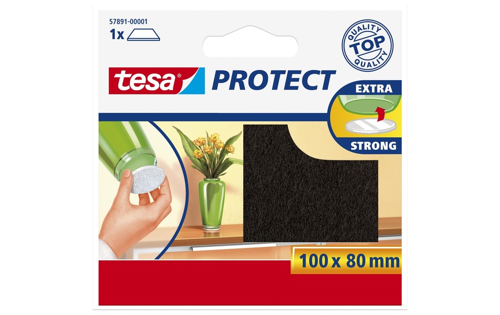 TESA Feutre protect.brun 100x80mm