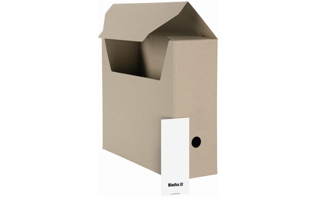BIELLA Boîtes d'archives beige à 10pc (10 pces)