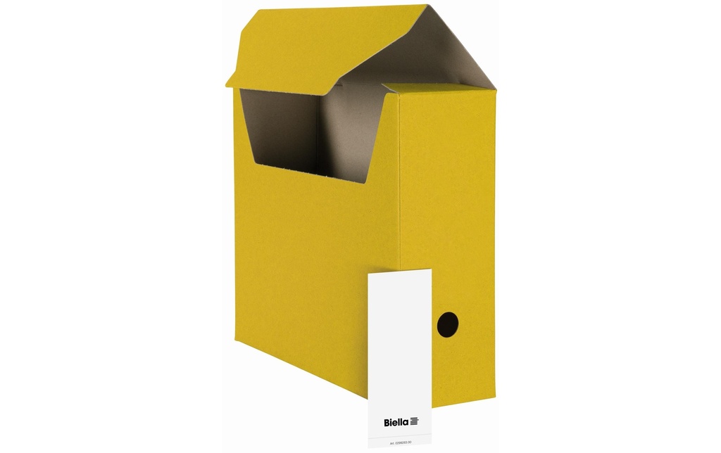 BIELLA Boîtes d'archives jaune à 10pc (10 pces)