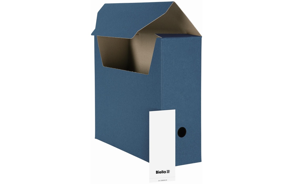 BIELLA Boîtes d'archives bleu à 10pcs (10 pces)