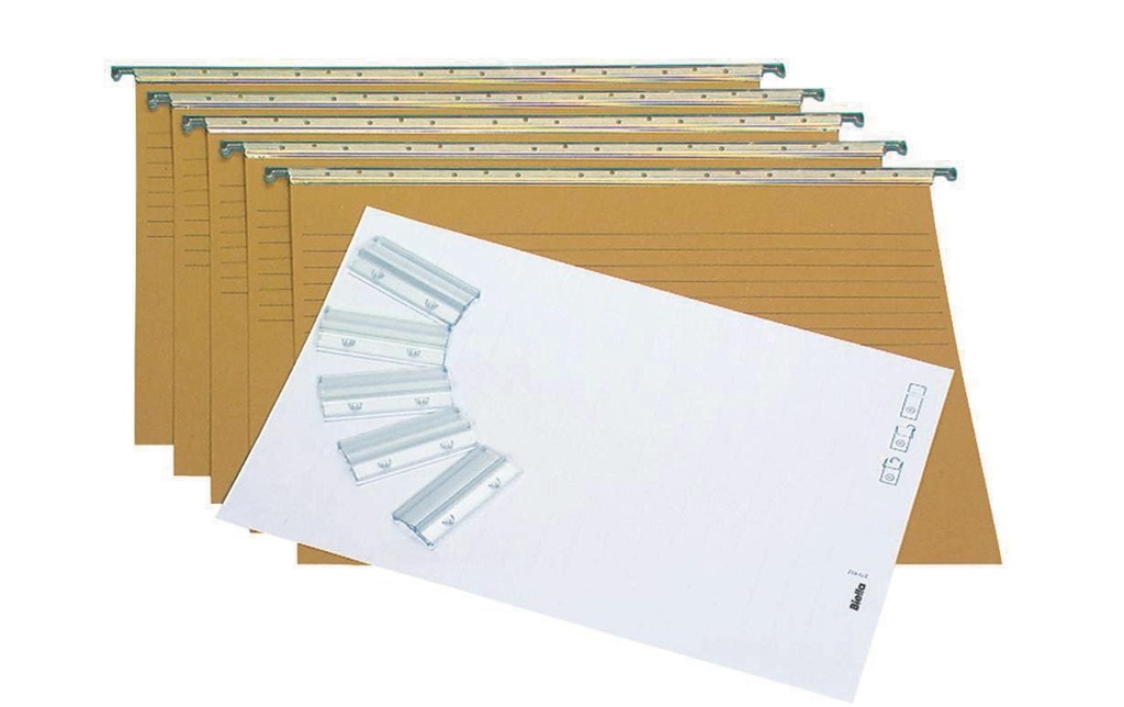 BIELLA Set dossier susp. A4 25cm oliv (11 pces)