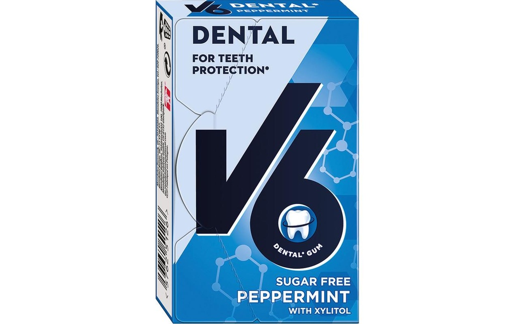V6 V6 Peppermint sanc sucre (24 pces)